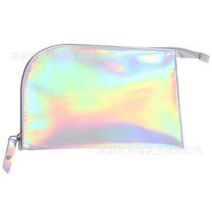 Trendy and versatile PU laser-cut clutch, stylish metal cosmetic <b>bag</b>, multi-functional storage <b>bag</b> - Product Image 1