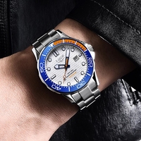 LIGE LG8936 часы с заводским логотипом Oem вращающийся стальной ремешок водонепроницаемые спортивные кварцевые наручные часы для мужчин