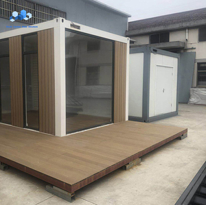 Case Prefabbricate Modulari Moderne Pieghevoli con Pannelli Sandwich in Lana di Roccia, Costruzione in Container, Casa Estiva con Piscina - Product Image 1