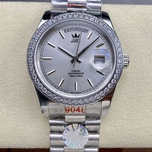 Reloj de Pulsera Mecánico con Cristal de Zafiro y Visualización de la Semana, Diseño Nuevo, Movimiento 3255, Reloj Automático con Diamantes Moissanite para Mujer - Product Image 1