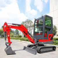 Mini-excavatrice SDJK 2 tonnes, livraison gratuite, prix de gros, fabricant de machines de terrassement CE EPA, excavatrice sur chenilles