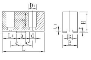 Dem K11-500Aj công cụ gia công hai mảnh mềm hàng đầu tự định tâm máy tiện Chuck hàm - Product Image 6