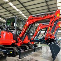 LIVRAISON GRATUITE Mini pelle compacte CE/EPA/EURO 5 Chine Vente en gros Mini excavatrices compactes Marteau 3,5 tonnes Prix à la vente