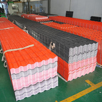 Tejas coloniales Hojas de plástico para techos de PVC Anticorrosión y resistente a impactos Tejas de plástico sintético ASA