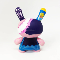 Jouets personnalisés en PVC écologique, figurine créative amusante en forme de lapin, 12 cm