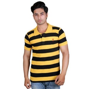 Camiseta Polo a Rayas de Primera Calidad para Hombre, Camiseta Polo Moderna a Rayas para Hombre, Disponible para la Venta - Product Image 1