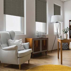 Kualitas tinggi otomatis cordless Blackout tahan air kayu bambu roller tirai untuk jendela - Product Image 4