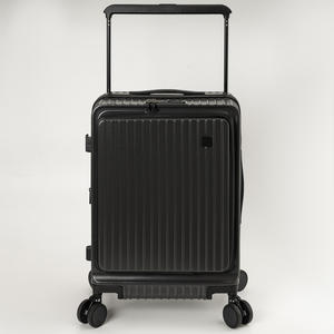 जिपर बंद टीसा लॉक 4-व्हील ट्रॉली के साथ 20-इंच का हल्का कैरी-ऑन सूटकेस - Product Image 1