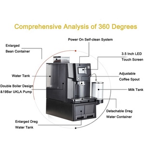 Cafetera Profesional Totalmente Automática, Espresso Portátil, Cafetera Inteligente - Product Image 5
