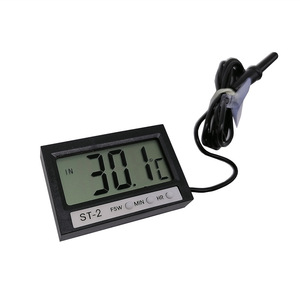 Đồng Hồ Nhiệt Kế Xe Hơi Kiểu Mới ST-2/Nhiệt Kế Kỹ Thuật Số Từ Trong Ra Ngoài/Nhiệt Kế Kỹ Thuật Số Mỏng Nhỏ - Product Image 2