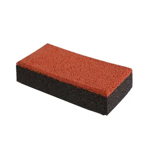 公园花园防震砖橡胶砖批发高品质走道橡胶铺路砖