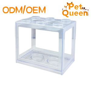 Mini <span class=keywords><strong>aquarium</strong></span> transparent en acrylique, blocs de construction, bac à poissons rouges, <span class=keywords><strong>aquarium</strong></span> de bureau moderne et écologique, boîte de 200 ml - Product Image 2