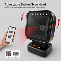 Lecteur de codes-barres de bureau haute vitesse YUANAIDC 1D 2D QR omnidirectionnel USB pour les points de vente, les magasins de détail et les entrepôts
