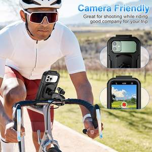 Funda Impermeable para Teléfono de Motocicleta con Abrazadera Resistente para Manillar de 16-45 mm, Soporte Impermeable para Teléfono de Bicicleta para Teléfonos de 5.4-7.2 Pulgadas - Product Image 6