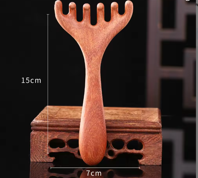 1# Pettine in corno di cervo (legno di sandalo)