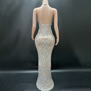 ノバンス Y4296 ファンシーガールズ ボールガウン プロムドレス クラブウェア レディース セクシー シースルー シャイニー カクテルドレス レディース パーティーウェア - Product Image 2