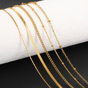 Collar de Cadena de Acero Inoxidable de Varios Estilos, Oro Rosa PVD de 18K |   Cadena de Eslabones con Diseño de Serpiente y Cierre de Langosta a Precio Accesible - Product Image 2