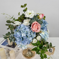 Meistverkaufte Realistische Blaue und Rosa Künstliche Rosen aus Seide für Hochzeitstisch-Dekorationen und Zurück-zur-Schule-Dekorationen