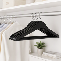 Cintre en bois écologique avec crochet pour magasin de vêtements et salle de bain, idéal pour pantalons et chemises dans le salon