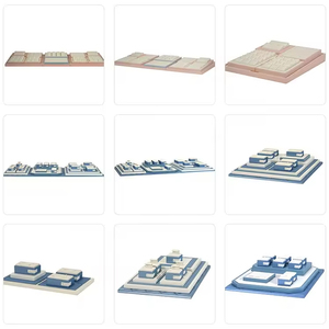 Bandeja de Joyería de Madera Rosa de Alta Calidad, Caja de Almacenamiento Rectangular con Múltiples Compartimentos - Product Image 3