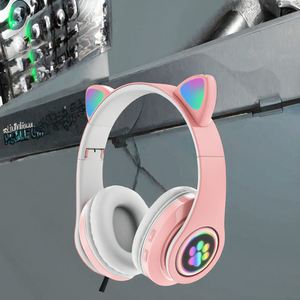Casque Stéréo Sans Fil B39M Sport à Oreilles de <span class=keywords><strong>Chat</strong></span> Mignon, Faible Latence, Hifi, Réduction Active du Bruit, Micro pour Téléphone Portable - Vente Flash - Product Image 3