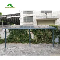 Luifel onderdelen luifel plat dak paneel frame polycarbonaat pergola aangebouwd huis metalen garage, luifel en carport 6mm-8mm