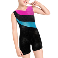 Justaucorps de gymnastique pour enfants de haute qualité pour la pratique, vêtements d'entraînement, justaucorps de danse sans manches pour filles