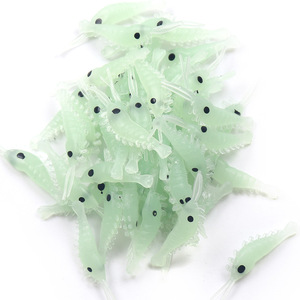 Señuelo luminoso para camarones, 3 cm, 50 unidades, cebo biónico de silicona para pesca en agua dulce - Product Image 4