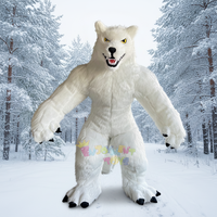 Costume de mascotte loup gonflable innovant pour les événements et les fêtes à thème d'Halloween, les promotions, les carnavals et les soirées