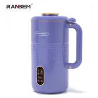 RANBEM OEM 600ML स्वयं सफाई स्वचालित गर्म तरल सोया दूध सूप निर्माता मशीन मिनी सूप निर्माता बिजली ब्लेंडर