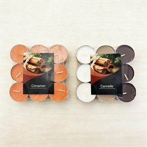 Lot de 18 bougies chauffe-plat à dégradé de couleurs avec senteurs de baies et de cannelle pour la maison et les fêtes - Product Image 2