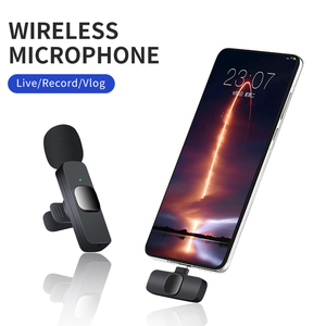 Superventas Mini Mic K9 Reducción de ruido Micrófono de cuello inalámbrico Micrófono Lavalier K9 para tipo C - Product Image 3