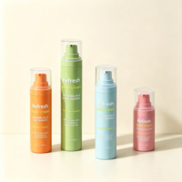 Flacon pompe sans air personnalisé pour nettoyant, lotion, sérum, crème solaire – Nouveauté promotionnelle pour les voyages et les cadeaux – Emballage cosmétique