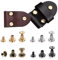 Chine Usine En Acier Inoxydable Noir Vis Post Binding Verrouillage Chicago Vis Utilisation pour Cuir Kydex Holster Ceinture Portefeuille Canapé