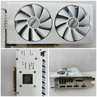 Kartu Grafis RX580 8GB Sapphire Putih dan Hitam 2304sp Bekas