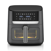 2024 Eytronic 4L 1200W appareil ménager intelligent sans huile friteuse air électrique en acier inoxydable friteuses électriques avec 2 éléments