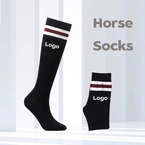 Custom Made Logo High Performance Horseback Equestrian <strong>Boot</strong> Knee High Horse Riding Socks - Product Image 1