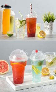 Gobelets en plastique écologiques jetables avec couvercle, diamètre 90 mm, 12 oz, 8 oz, 16 oz, PP, logo personnalisé, pour boissons chaudes/froides, fêtes et café - Product Image 2