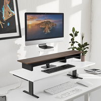 SAMDI Moderne High-end Houten Monitorstandaard Bureauplank voor Computer, Thuiskantoor en Studie