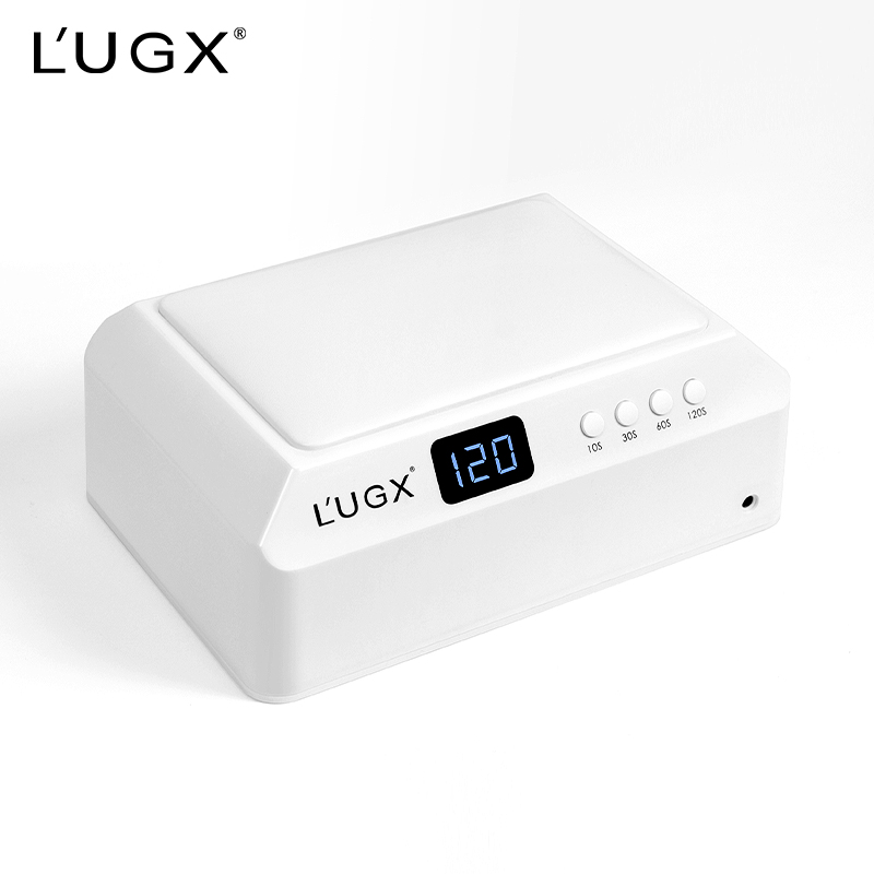 LUGX 72W Coussin à main Double sèche-ongles Durcissant Ongles UV Gel Led Professional Cordless Portable Rechargeable Nail Uv Lamp