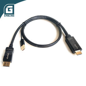 <span class=keywords><strong>Cable</strong></span> <span class=keywords><strong>HDMI</strong></span> <span class=keywords><strong>a</strong></span> DP de Gcabling, Nuevo Producto en Venta, Equipado con Alimentación <span class=keywords><strong>Auxiliar</strong></span> USB de 30CM - Product Image 1