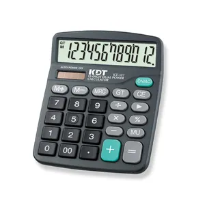 Kt-307 12 Cijfers Rekenmachine Dual Power Desktop Office Calculadora