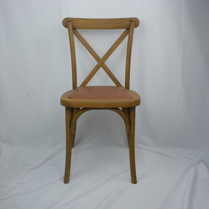 Sedia Crossback <span class=keywords><strong>in</strong></span> Resina Effetto <span class=keywords><strong>Legno</strong></span>, Stile Classico Rustico, Impilabile, Resistente, per Eventi, Feste e Matrimoni - Product Image 2