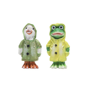 Figurines décoratives de canard et de grenouille pour jardin, cour et pelouse, en résine, artisanat, pour la maison et l'extérieur. - Product Image 5