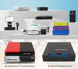 Tiroir-<span class=keywords><strong>caisse</strong></span> à ouverture par le haut pour 6 billets et 8 pièces, machine à billets, tiroir-<span class=keywords><strong>caisse</strong></span> FT460 - Product Image 6