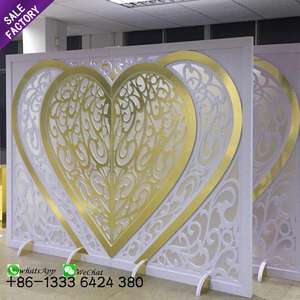 High Quality Wedding Decoration Stage Frames 3 Panel <b>Backdrops</b> <b>Stand</b> for Events - Product Image 3
