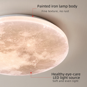 Phong cách hiện đại dẫn ánh sáng trần mô hình sáng tạo đèn mặt trăng cho phòng ngủ lối đi ban công-nhựa giảm giá trang trí phòng chiếu sáng - Product Image 4