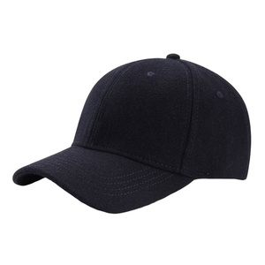 Casquette de sport unisexe en laine d'hiver avec logo personnalisé, casquette de baseball épaisse et chaude pour homme, couleur unie, anti-froid, casquettes de sport pour femme - Product Image 1