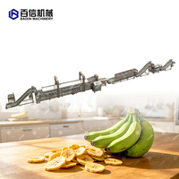 Machine de fabrication de chips de banane plantain commerciale entièrement automatique de dernière technologie en Europe Ligne de production 100KG/ 200KG / 500 KG/H