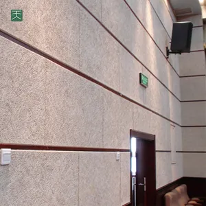 Звукоизоляционные потолочные панели Tiange, интерьерное украшение для комнат и стен, деревянные и шерстяные акустические потолочные панели